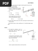 Lecture 1 Mechanical Vibrations