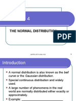 The Normal Distribution: 1 Qmt554 Data Analysis