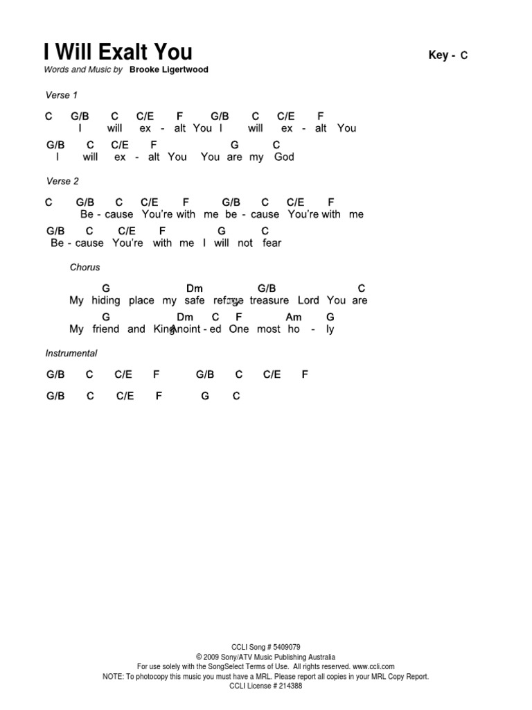 03 I Will Exalt You (C) PDF | PDF