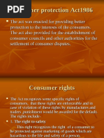 Consumer Protection Act1986