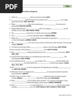 B1 All Tenses T034: Fill in The Correct Form of The Verb Given