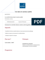 Le Controle Interne Dans Le Secteur Public PDF