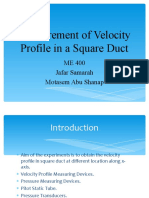 Presentation (Velocity Profile in Square Duct)