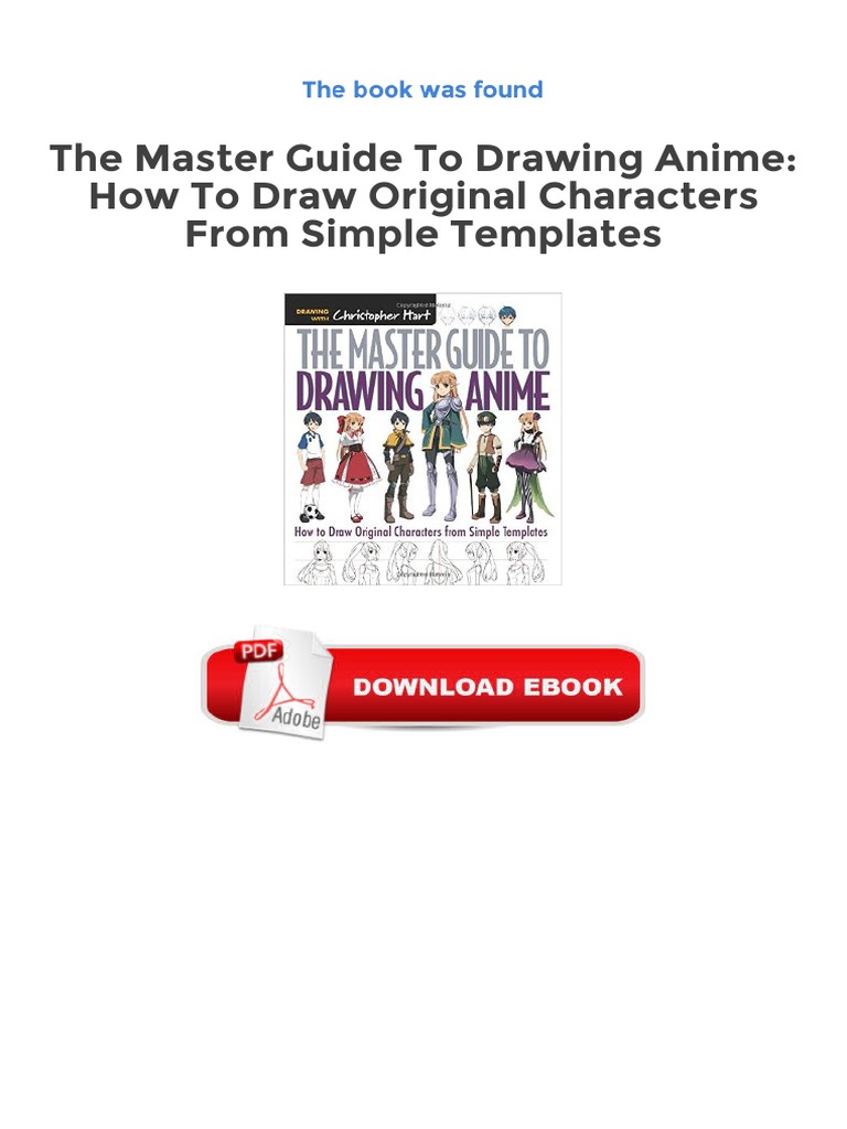  The Master Guide to Drawing Anime: How to Draw Original  Characters from Simple Templates – A How to Draw Anime / Manga Books Series  (Volume 1): 0787721927549: Hart, Christopher: Books