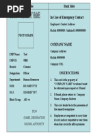 Employee ID Card Format Guide | PDF