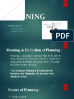 Planning: Presented by