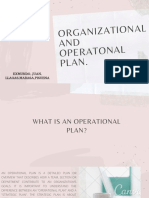 Entrepreneurship Organizational Ang Operational Plan