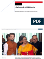 Zeenews India Com Economy Union Budget 2020 Full Speech of F PDF