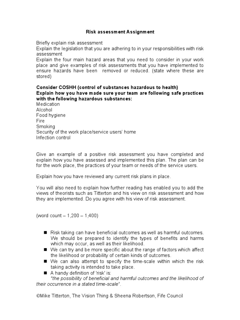Homework risk assessment 03 picture