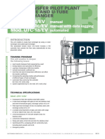 Mod. UTC-1/EV Mod. UTC-1c/EV Mod. UTC-1a/EV: Heat Transfer Pilot Plant With Plate and U-Tube Heat Exchanger