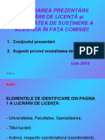 Structura Unei Prezentari A Lucrarii de Licenta