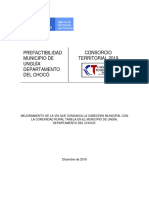 Prefactibilidad - Unguía, Chocó R1 PDF