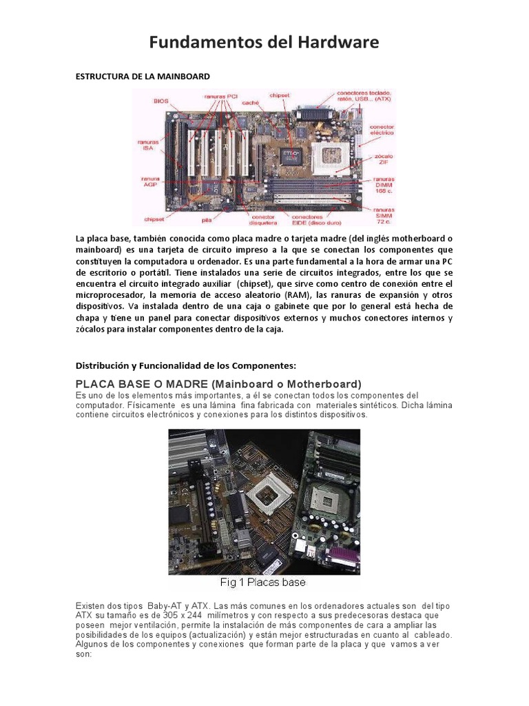 Fundamentos Del Hardware | PDF | Hardware de la computadora ...