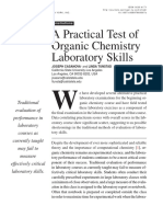 A Practical Test of Organic Chemistry Laboratory Skills