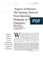 Progress in Practice: The Synergy Derived From Knowing Pedagogy As Well As Chemistry