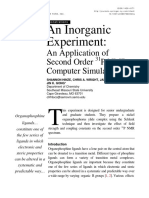 An Inorganic Experiment:: An Application of Second Order P NMR Computer Simulation