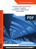 Financial Theory and Corporate Policy Pearson New International Edition by Thomas E. Copeland, J. Fred Weston, Kuldeep Shastri PDF