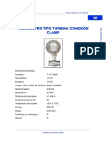 FLUJOMETRO TIPO TURBINA CONEXIÓN CALMP FI1-12CALMP6-14m3m 