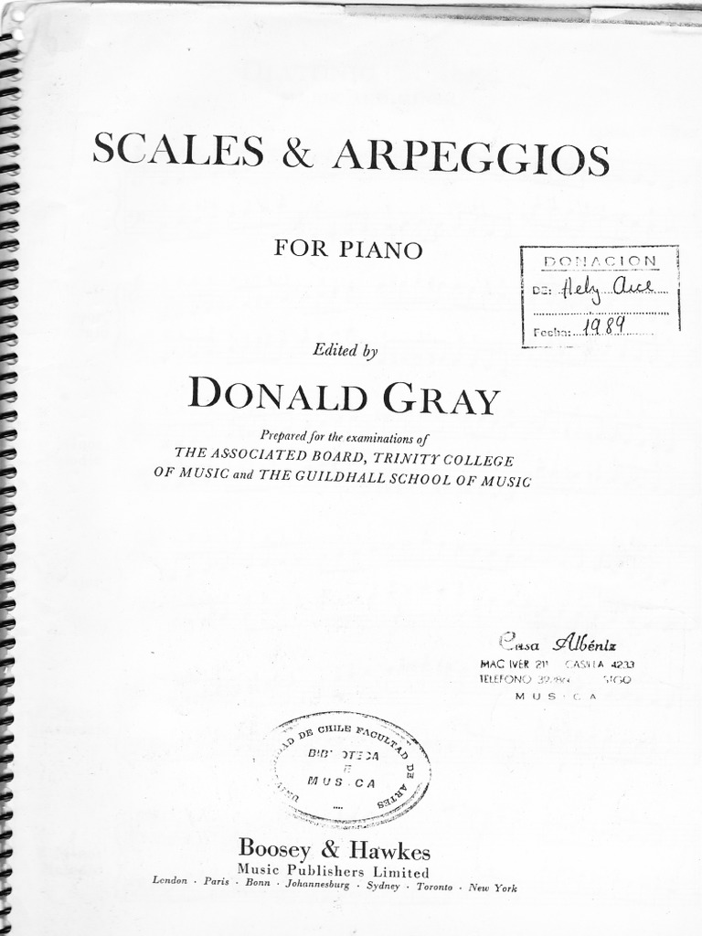 Piano Scales and Arpeggios Guide | PDF | Melody | Musical Techniques