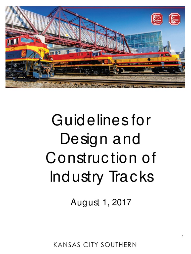 KCS Industry Track Design Guidelines | PDF | Track (Rail Transport ...