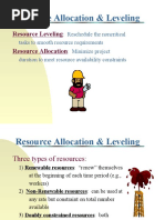 Resource Leveling Resource Allocation