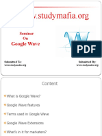 Cse Google Wave PPTT