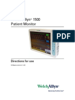 Welch Allyn 1500 Patient Monitor Software Version 1.4.X - User Manual