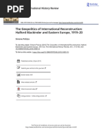 Halford Mackinder and Eastern Europe 1919 20