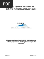 Aviation Spectrum Resources, Inc. Selective Calling (SELCAL) Users Guide