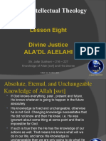 Islamic Intellectual Theology Lesson 18: Lesson Eight Divine Justice Ala'Dl Alelahi