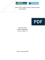 Informe Preelectoral Intención de Voto para La Alcaldía de Timaná y Gobernación Del Huila Período 2020