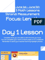 June 1 - June 5 - Measuring Length Lesson Slides
