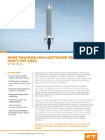 High Voltage (HV) Outdoor Termination OHVT-72C (4A) : Up To 72 KV