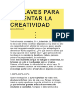 10 CLAVES PARA FOMENTAR LA CREATIVIDAD