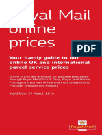 RoyalMail 2016 Online Prices
