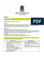 Programa Institucional de Ingles English 1 - Unit 1: Personal Matters Evaluation Rubric