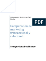 Comparacion de Marketing Transaccional y Marketing Relacional