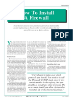 How To Install Firewall