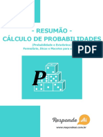 Resumao de Calculo de Probabilidades Do Responde Ai PDF