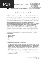 Reasonable Accommodation Request Template | PDF | Employment ...