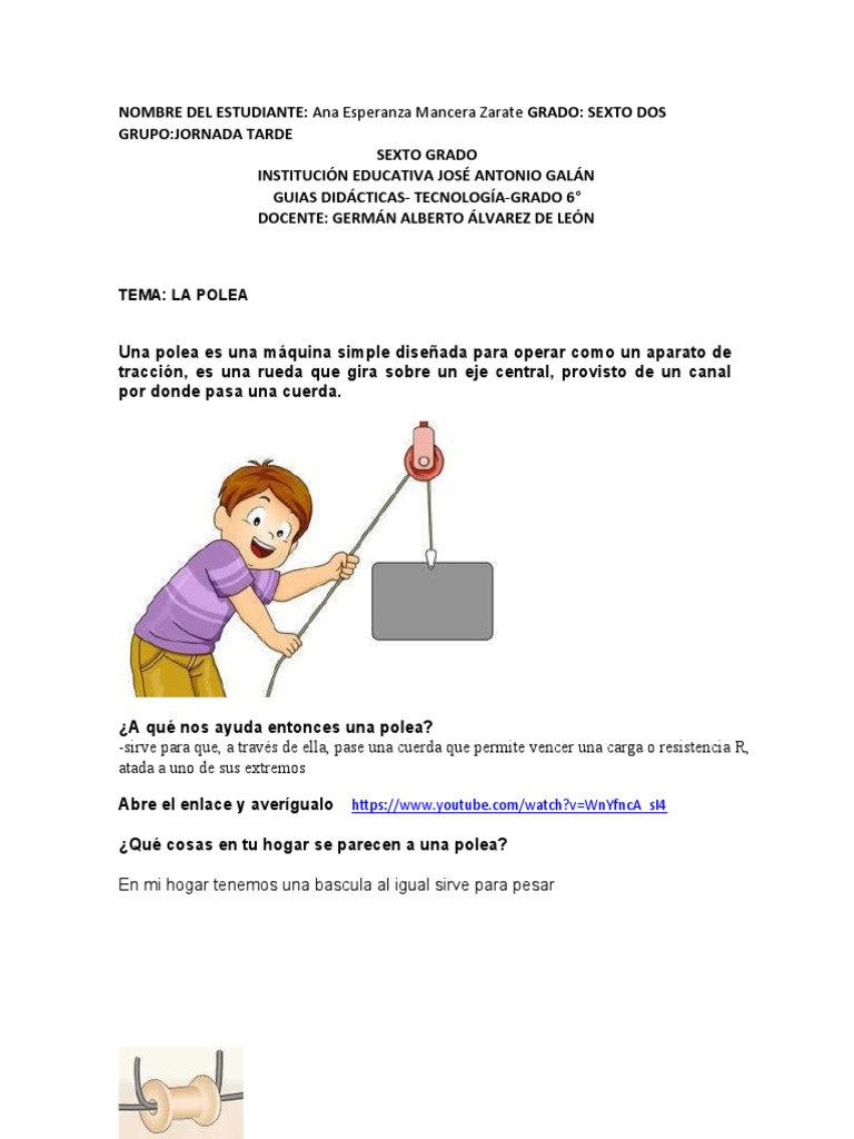 Poleas Ana Pdf Equipo Bienes Manufacturados