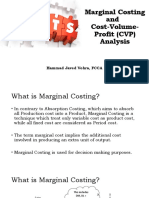 Marginal Costing and Cost-Volume-Profit (CVP) Analysis: Hammad Javed Vohra, FCCA