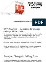 Cost-Volume-Profit (CVP) Analysis: Hammad Javed Vohra, FCCA