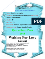 Quiruvilca - Perú 2018: Waiting For Love