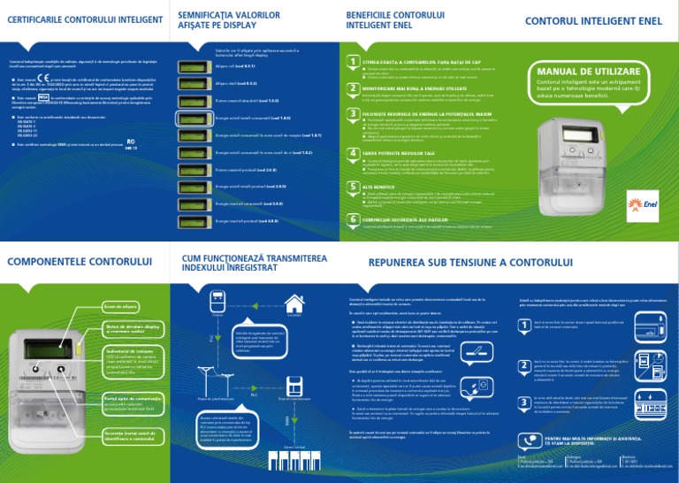 Manual de Instructiuni Smart Meter Enel PDF | PDF