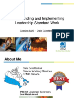 Understanding and Implementing Leadership Standard Work