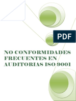 NO Conformidades Frecuentes