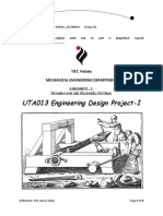 UTA013 Engineering Design Project-I: TIET, Patiala Mechanical Engineering Department