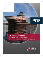 Grand Canyon: Purpose Built Offshore Construction/Rov/Survey Vessel