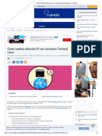 Cómo Cambiar Dirección IP Con Comandos Terminal Linux - Solvetic PDF